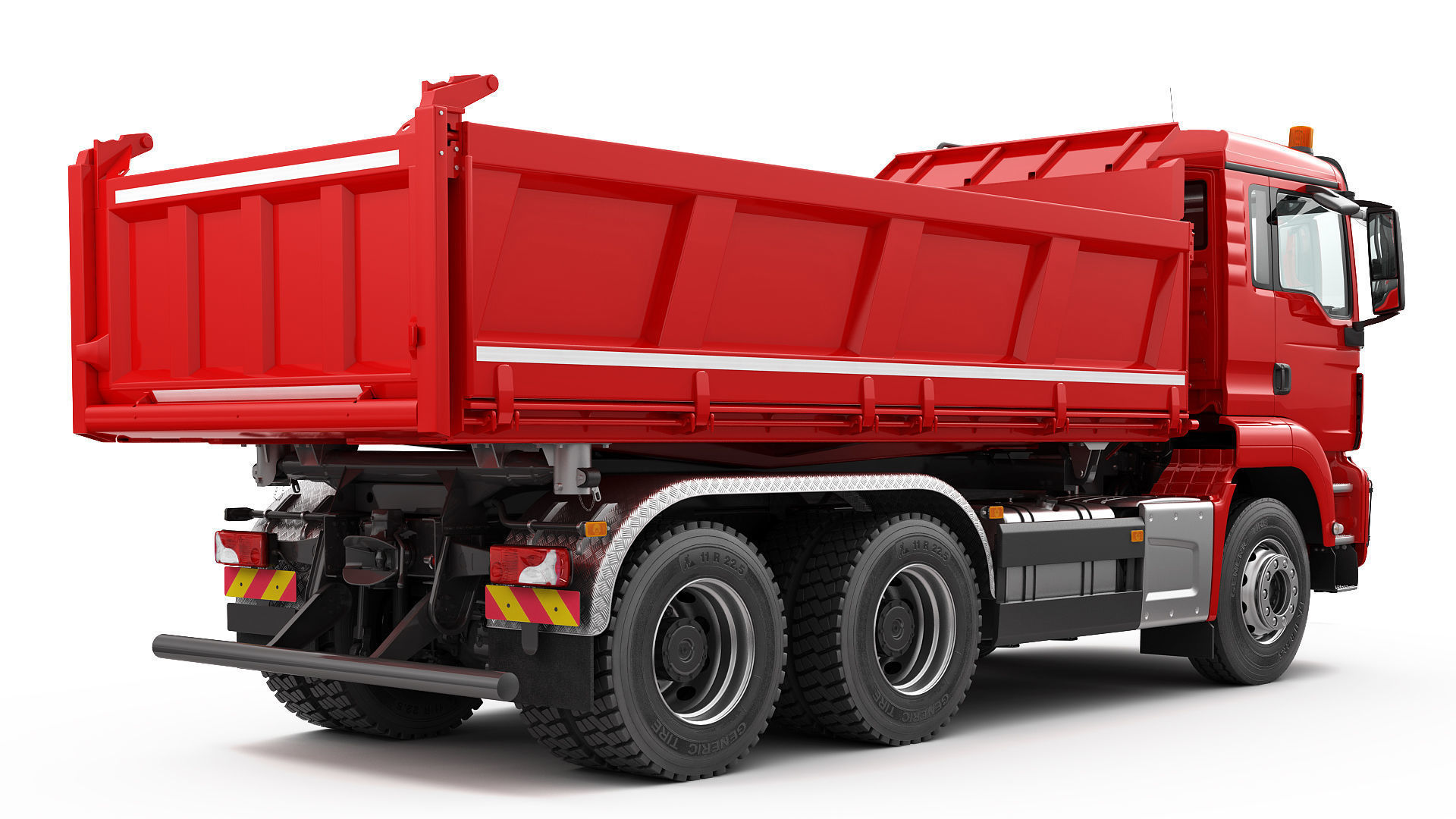 Dump Truck 6X4  3D model_4