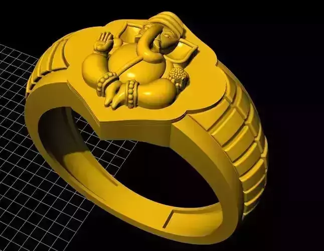 Ganesh Ring 3dm file