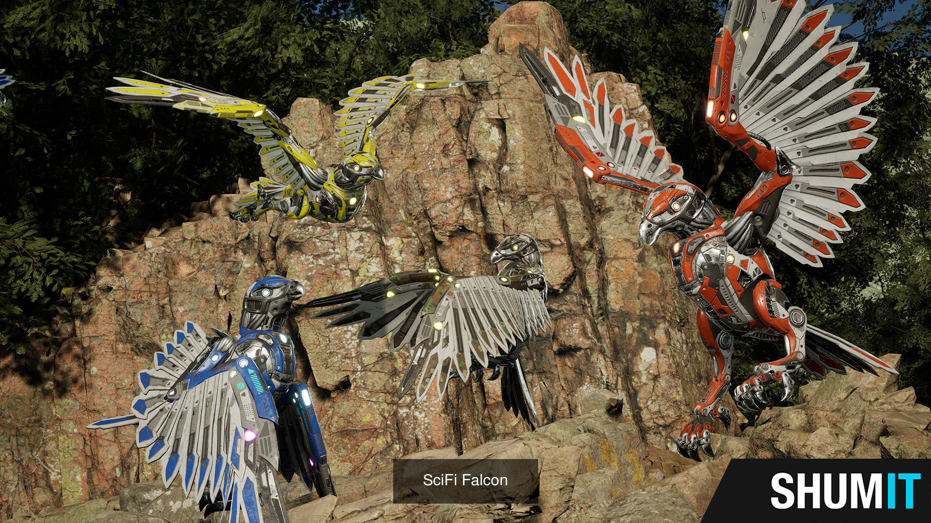 Sci-fi Animals pack 3D Model Collection_12