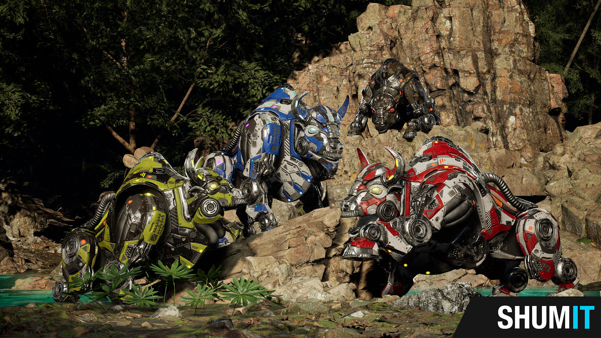 Sci-fi Animals pack 3D Model Collection_32