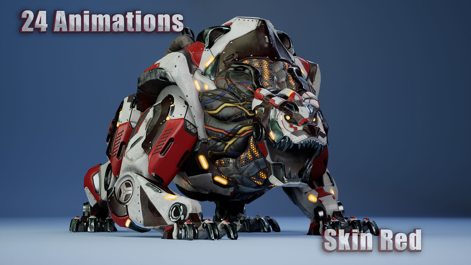 Sci-fi Animals pack 3D Model Collection_25