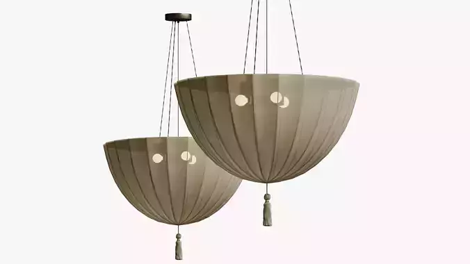 Josef Hoffmann and the Wiener Werkstaette Fabric Pendant