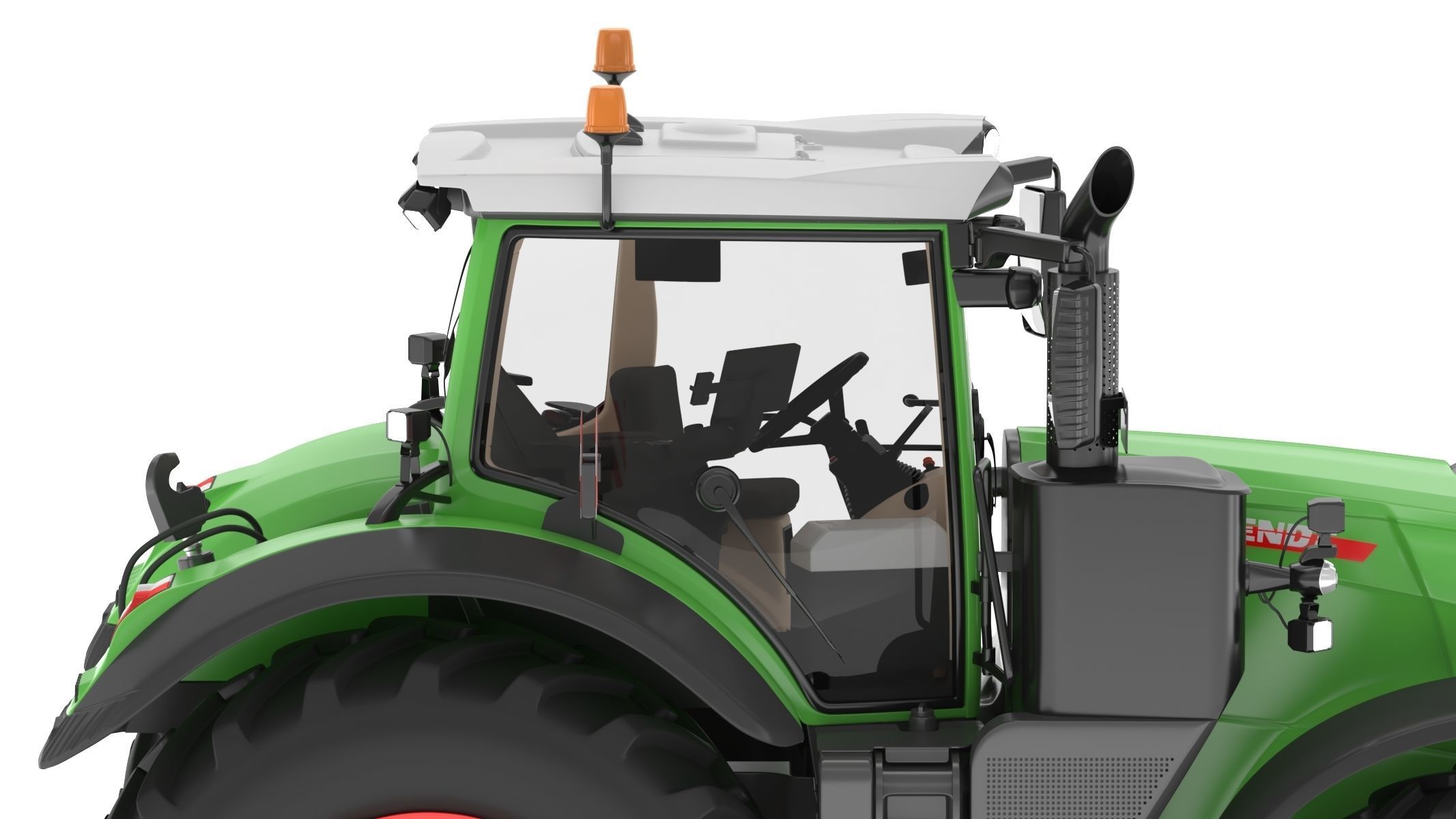 Fendt 1000 Vario Tractor 3D model_14