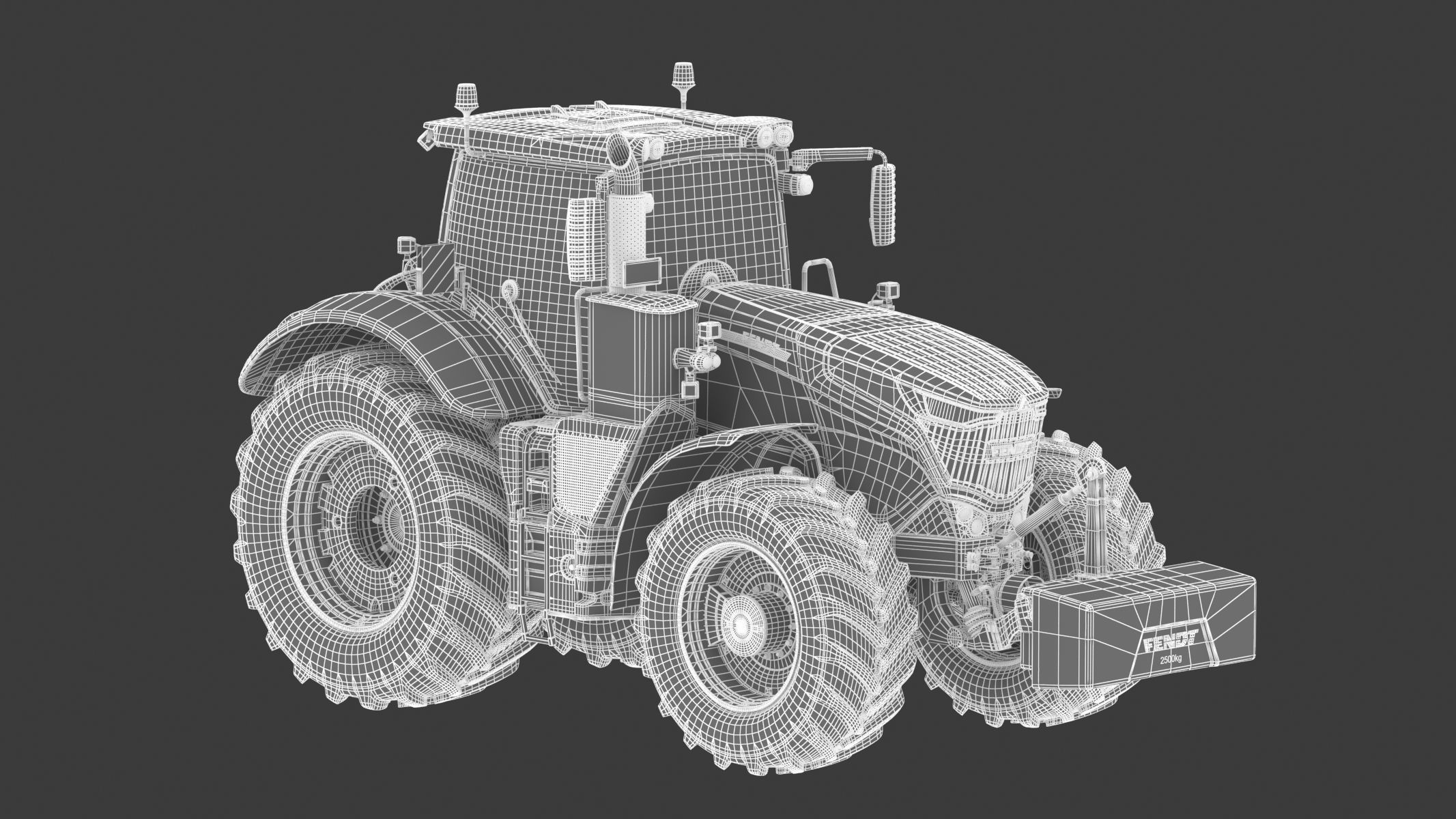 Fendt 1000 Vario Tractor 3D model_23