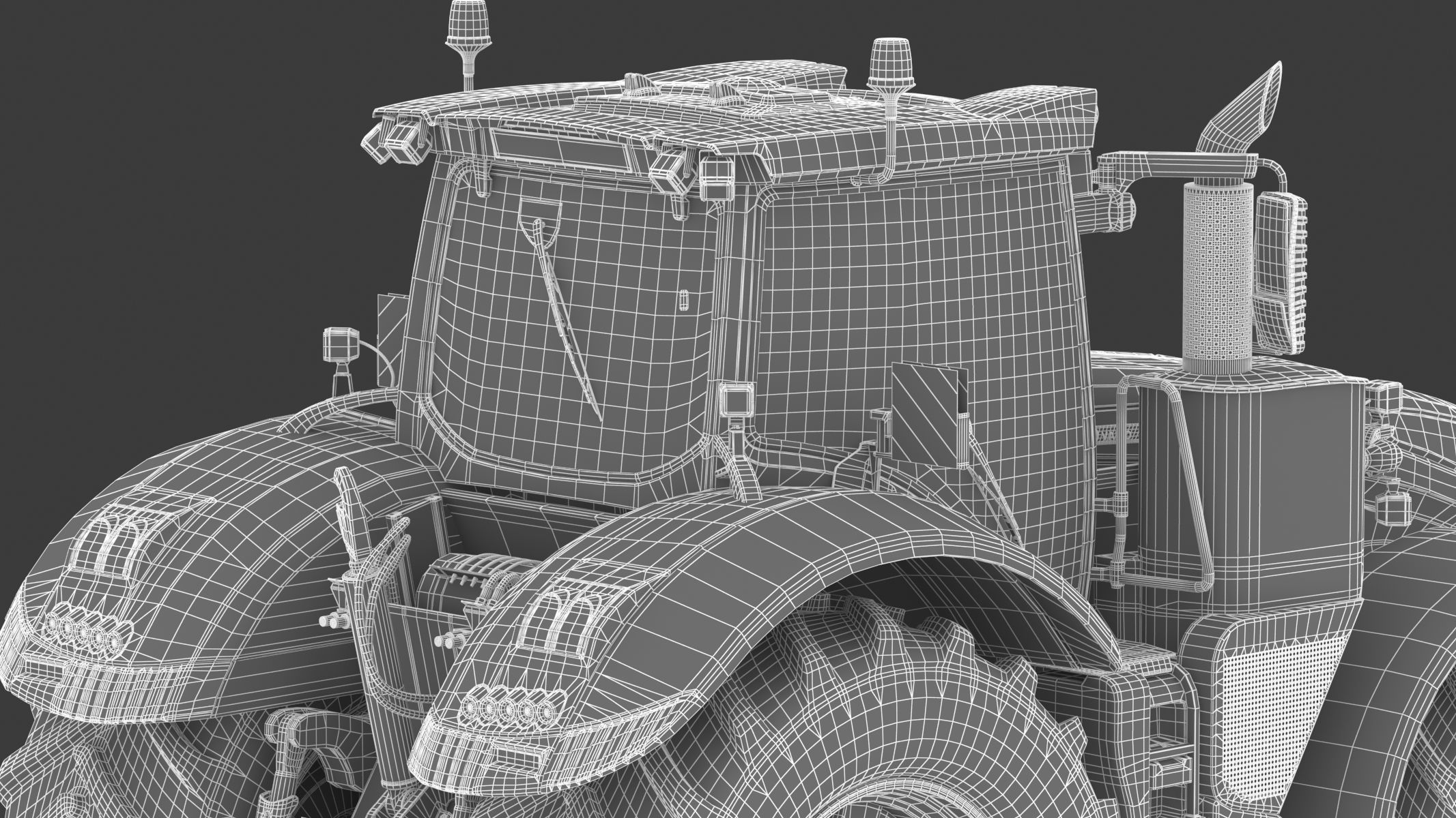 Fendt 1000 Vario Tractor 3D model_35