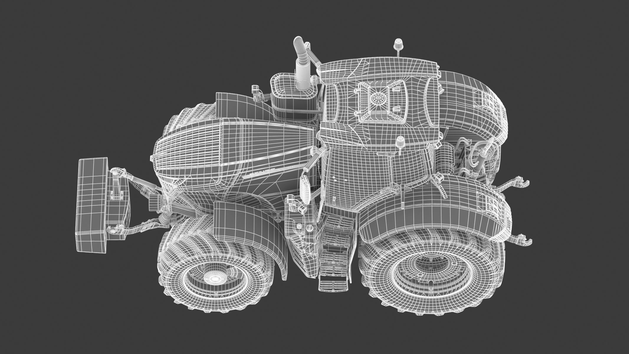 Fendt 1000 Vario Tractor 3D model_28