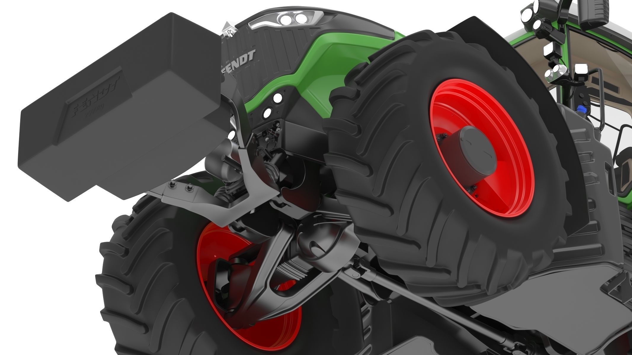 Fendt 1000 Vario Tractor 3D model_19