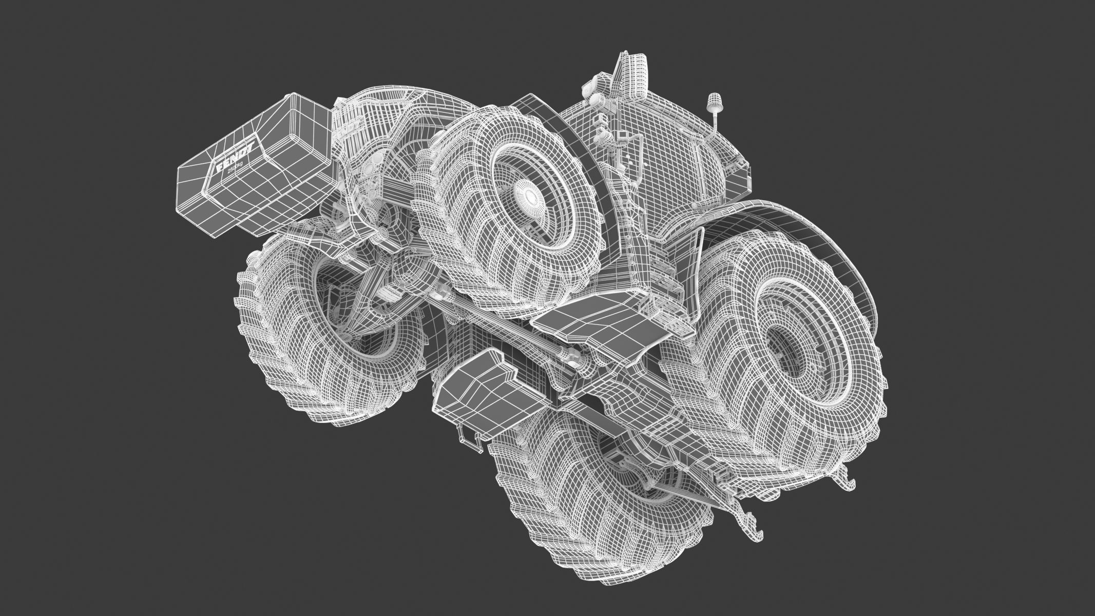 Fendt 1000 Vario Tractor 3D model_29