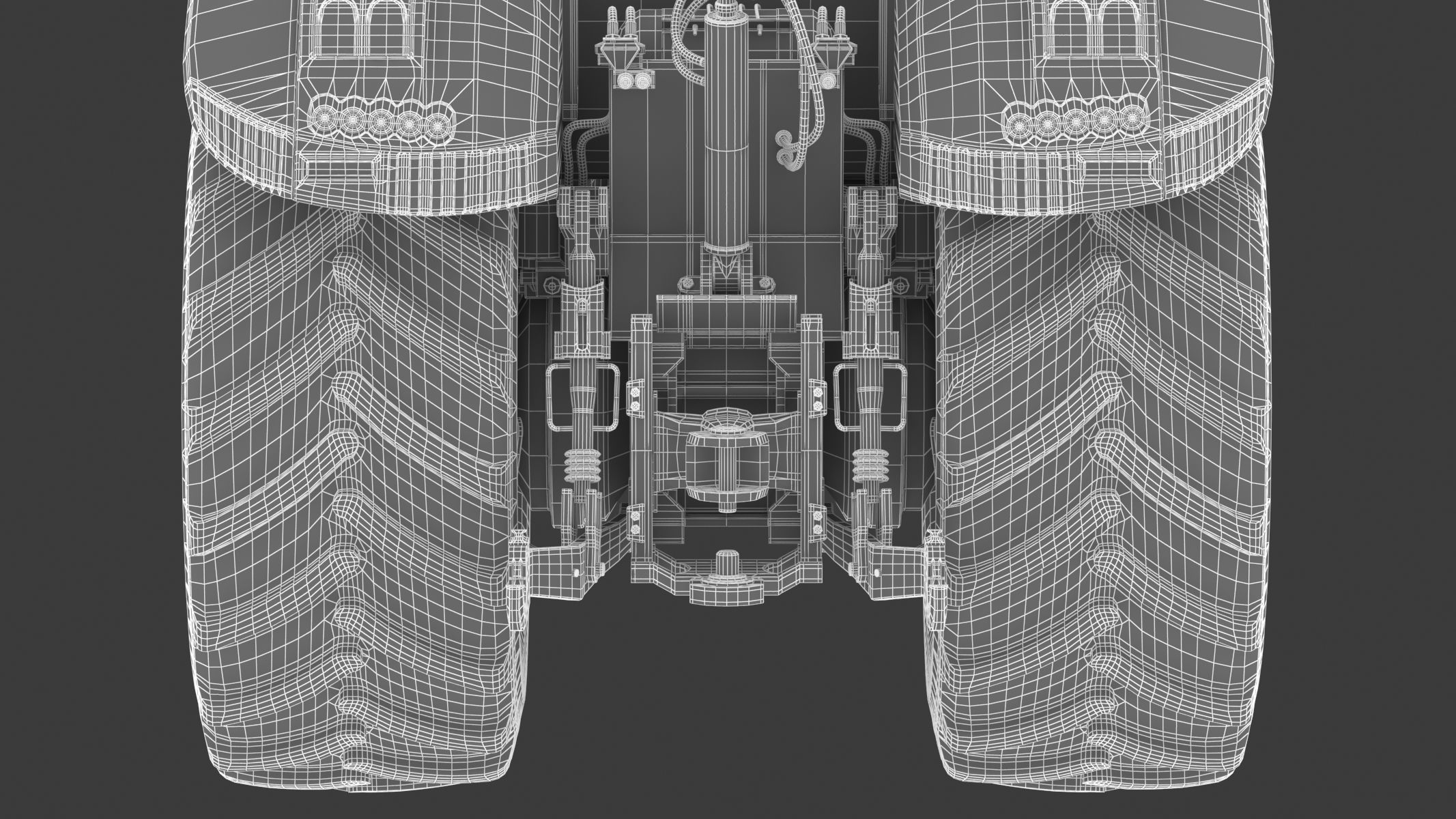 Fendt 1000 Vario Tractor 3D model_36