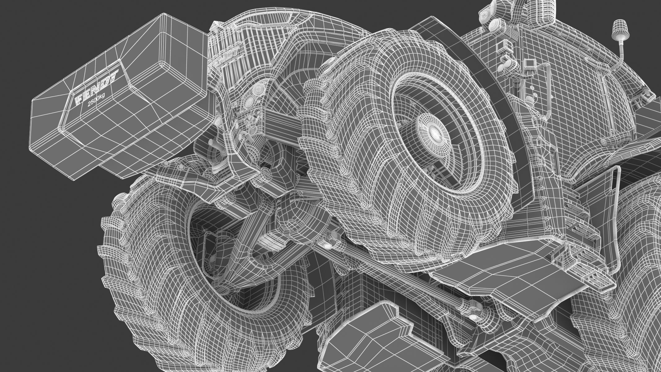 Fendt 1000 Vario Tractor 3D model_39