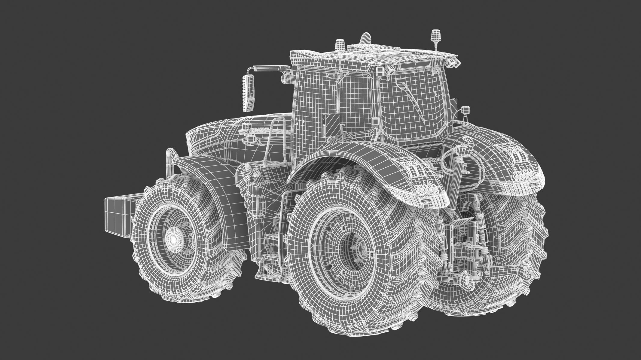 Fendt 1000 Vario Tractor 3D model_27
