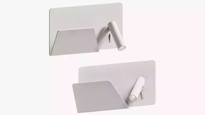 Wall lamp Suau left reading light white