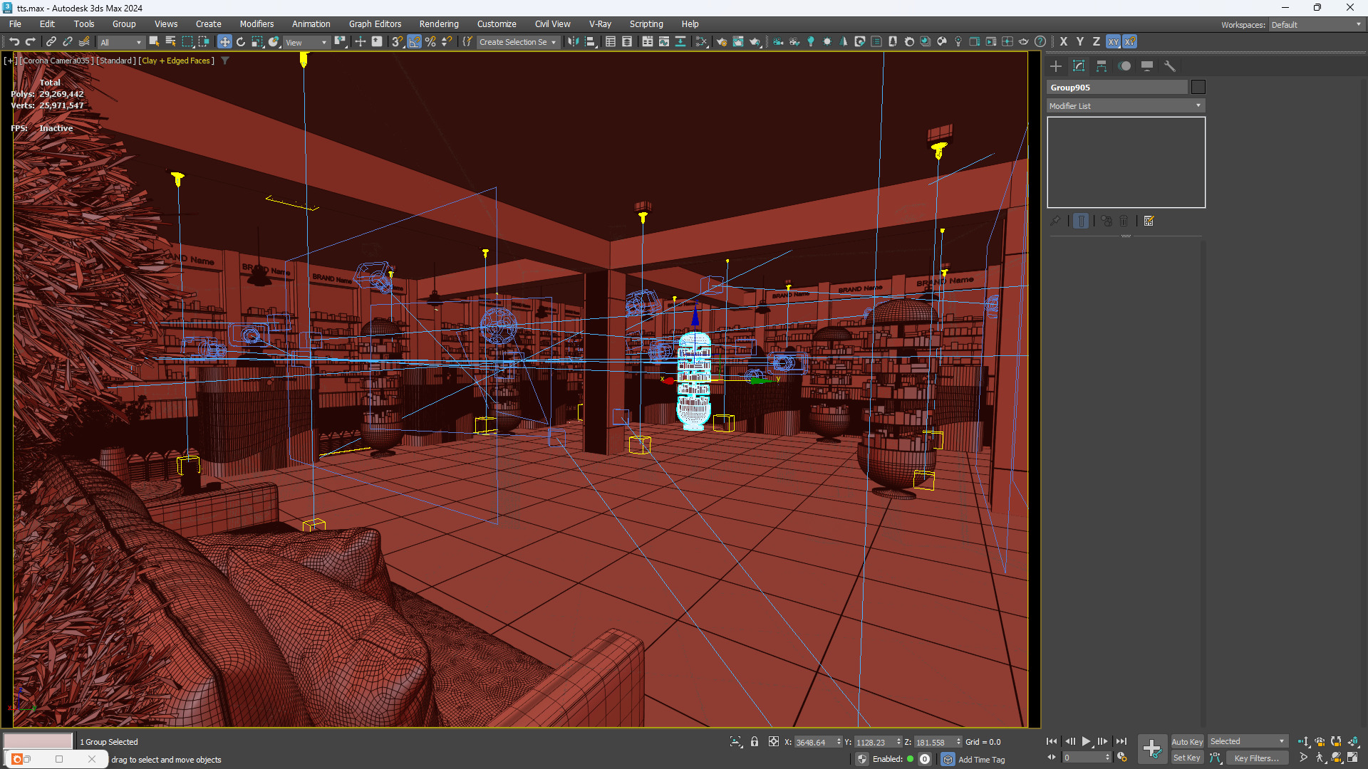 Pharmacy Interior Exterior Design  3D model_5