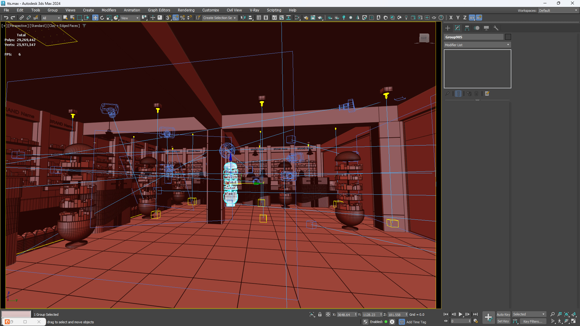 Pharmacy Interior Exterior Design  3D model_3