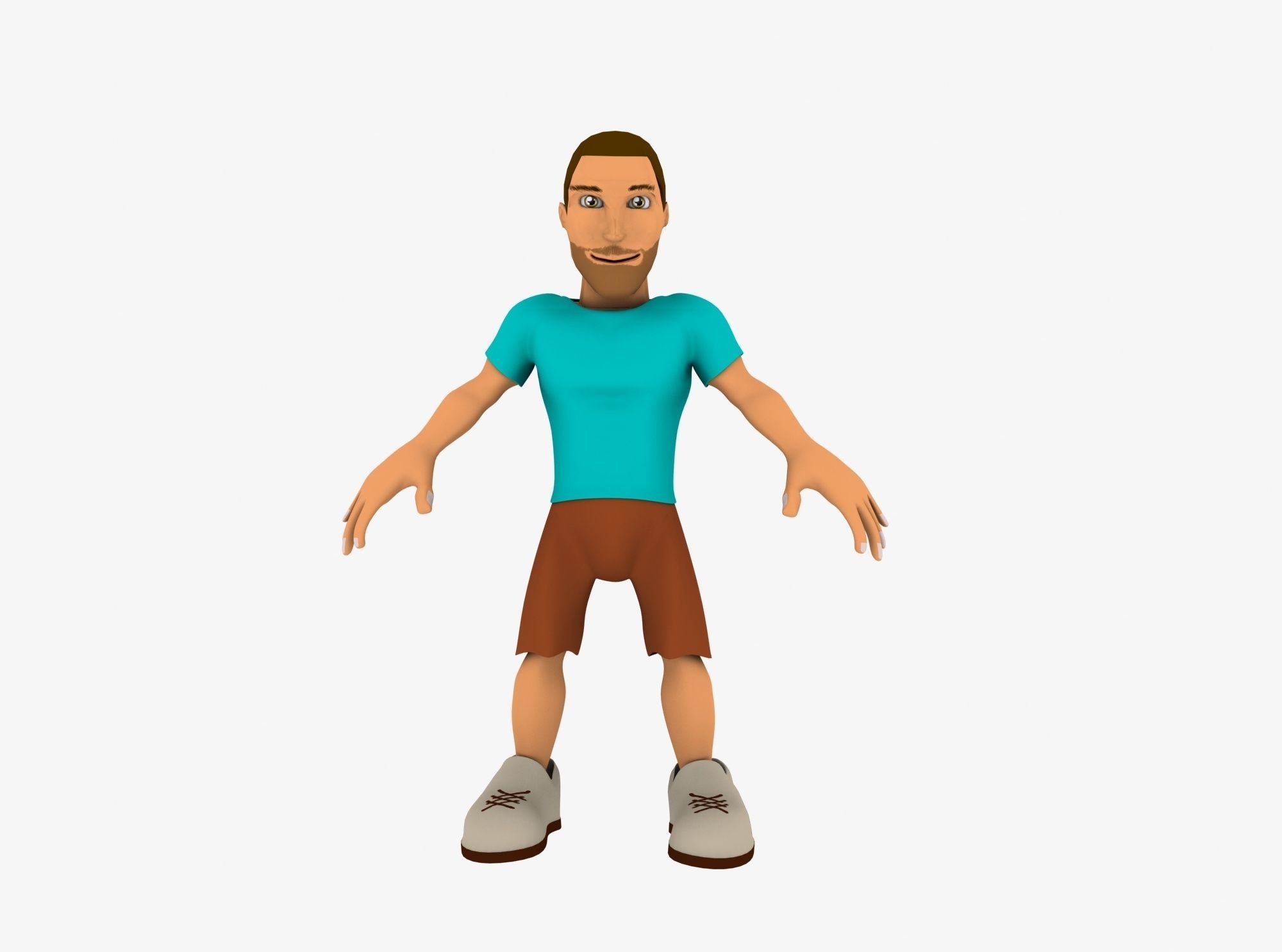 Character Sport - Low Poly Low-poly 3D model_2