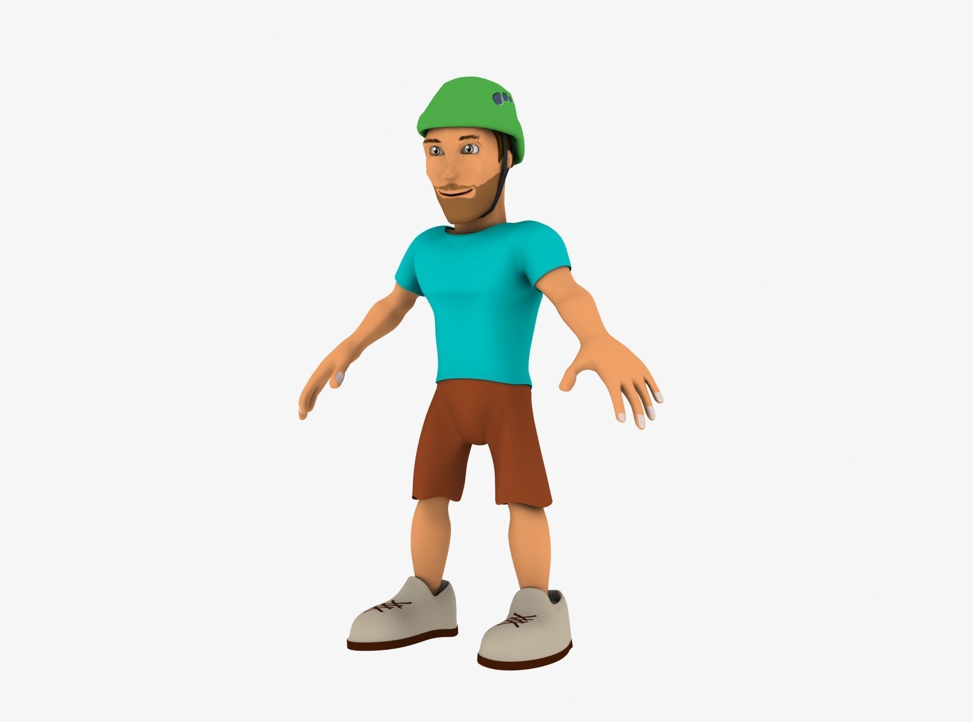 Character Sport - Low Poly Low-poly 3D model_6