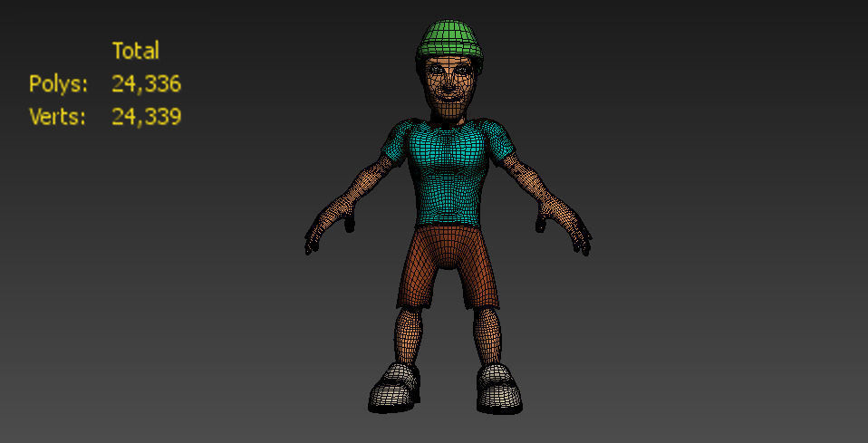 Character Sport - Low Poly Low-poly 3D model_7