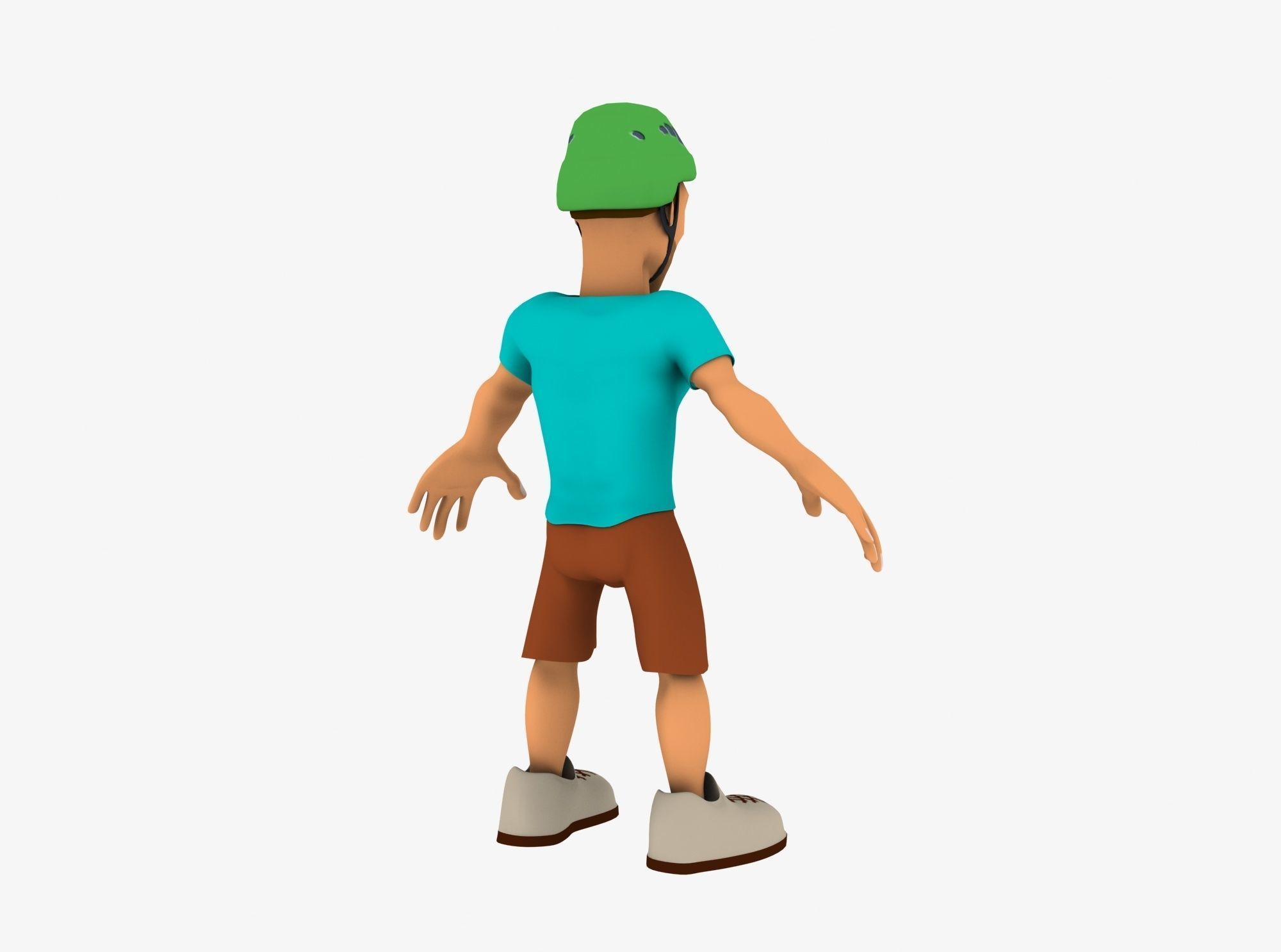 Character Sport - Low Poly Low-poly 3D model_4