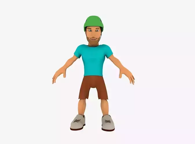 Character Sport - Low Poly Low-poly 3D model