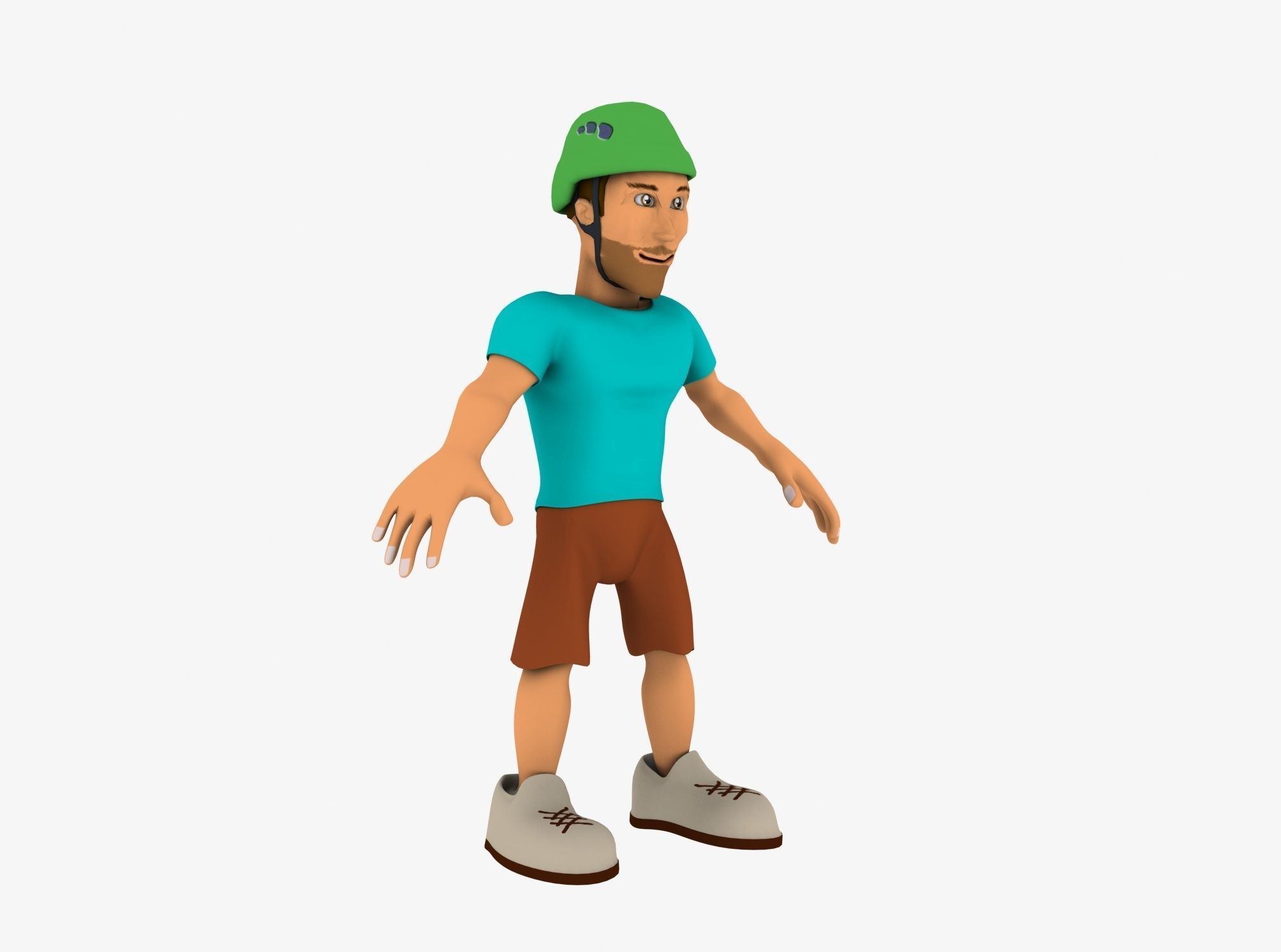 Character Sport - Low Poly Low-poly 3D model_3