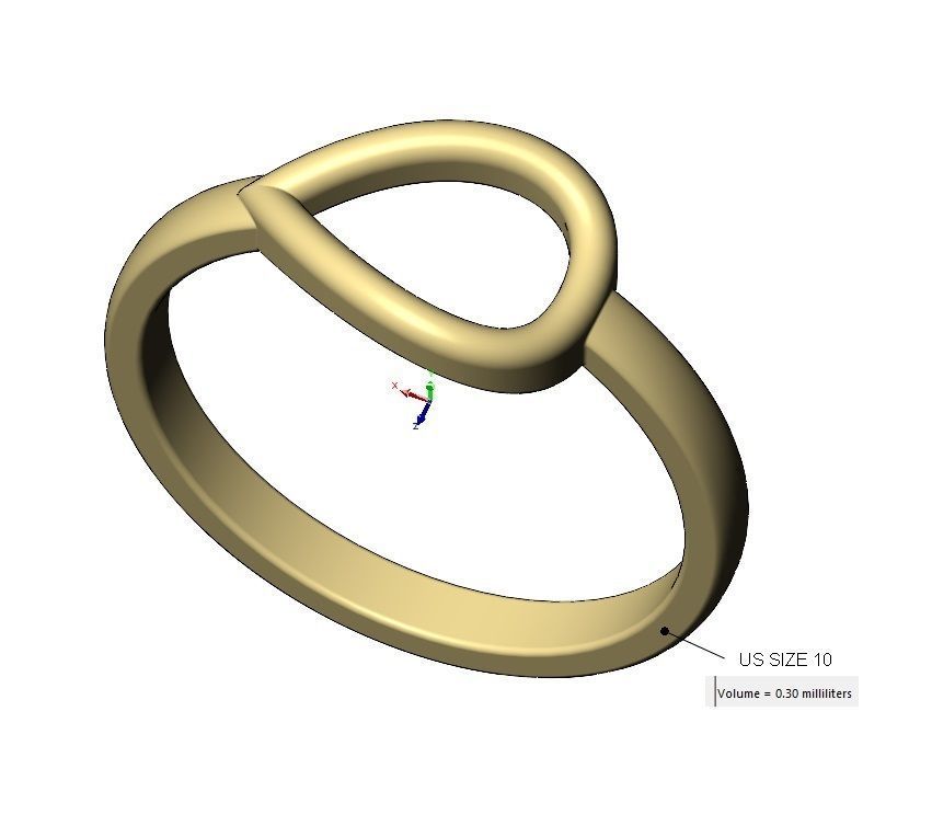 Open pear fashion stacker ring US sizes 6to10 3D print model_17