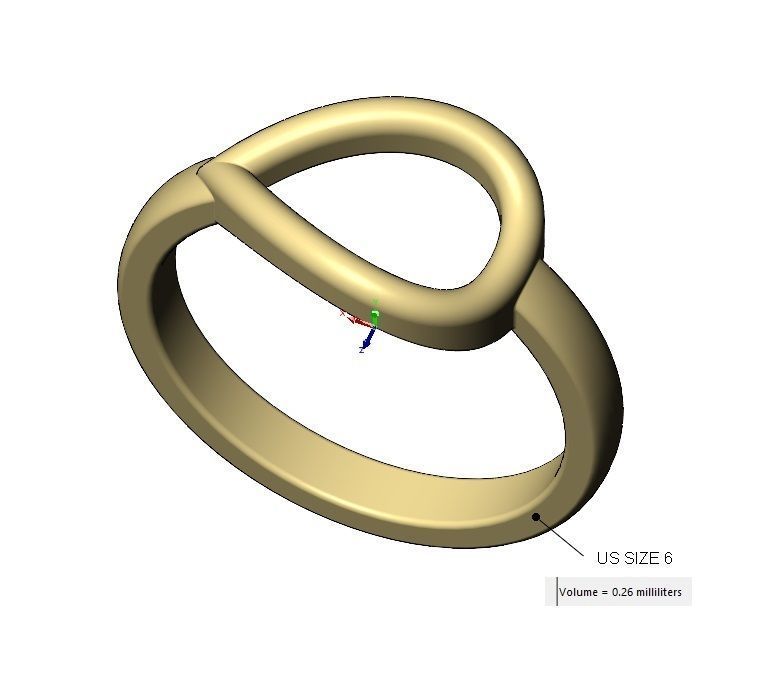 Open pear fashion stacker ring US sizes 6to10 3D print model_16