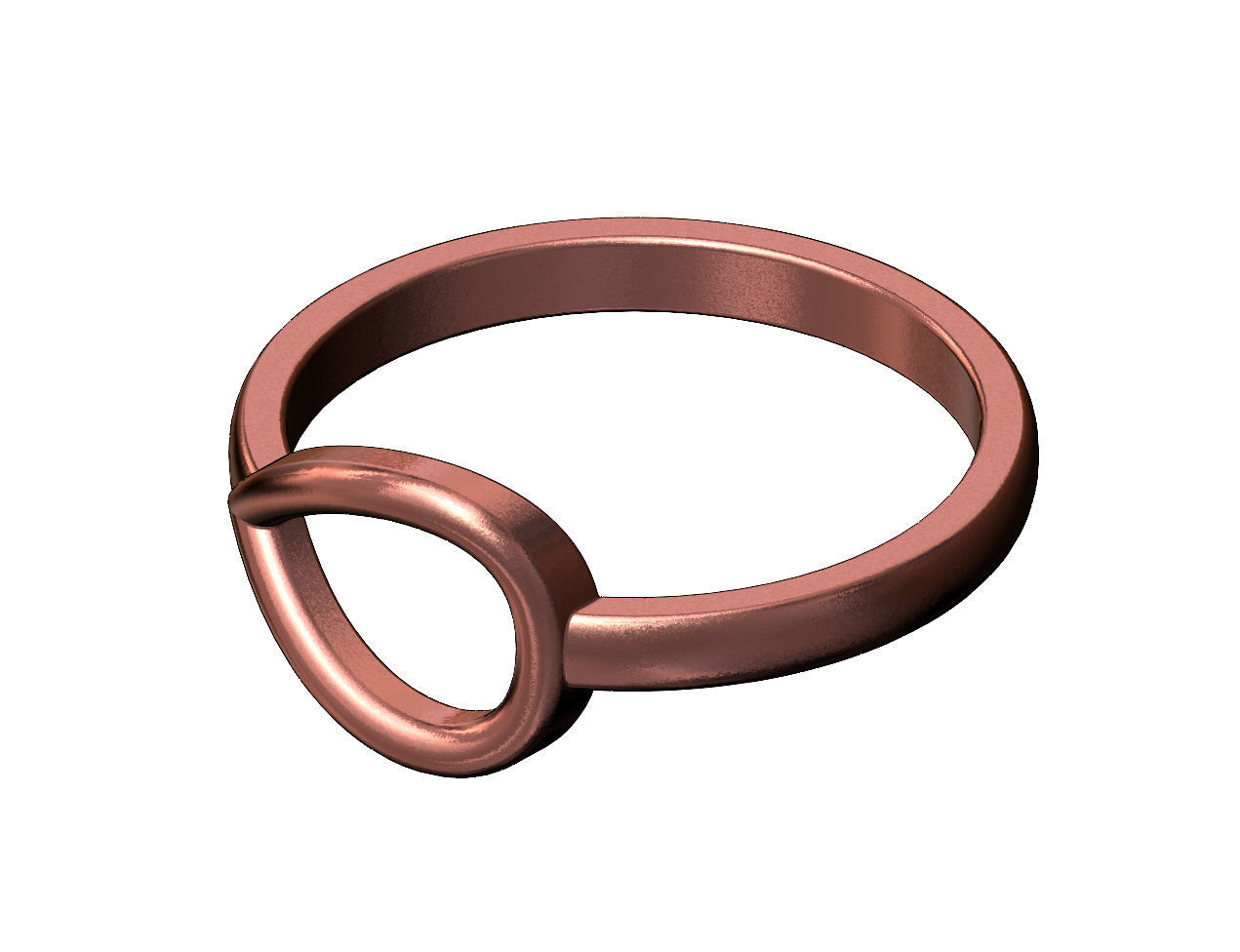 Open pear fashion stacker ring US sizes 6to10 3D print model_10