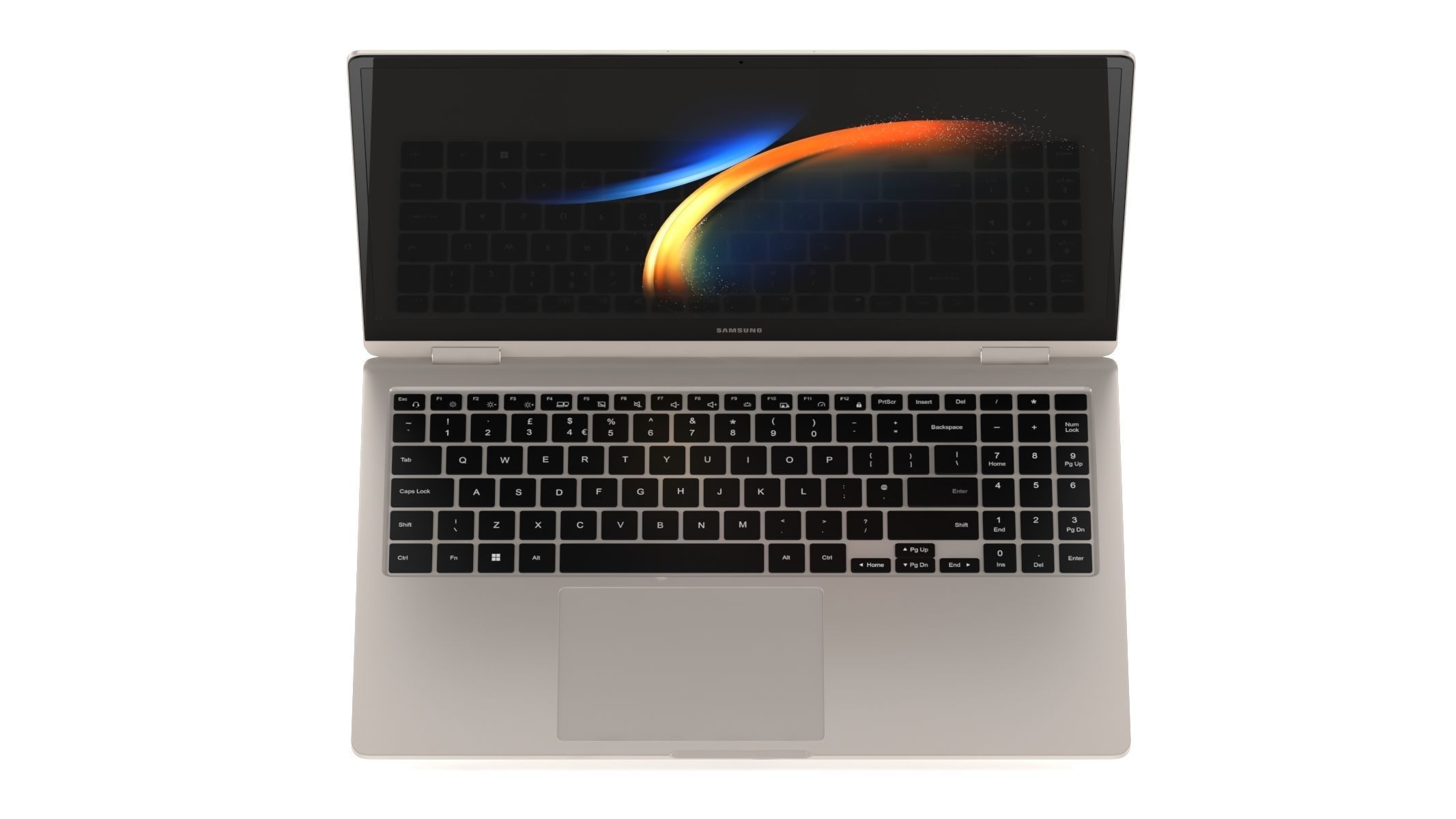 Samsung Galaxy Book 3 360 Beige 3D model_8