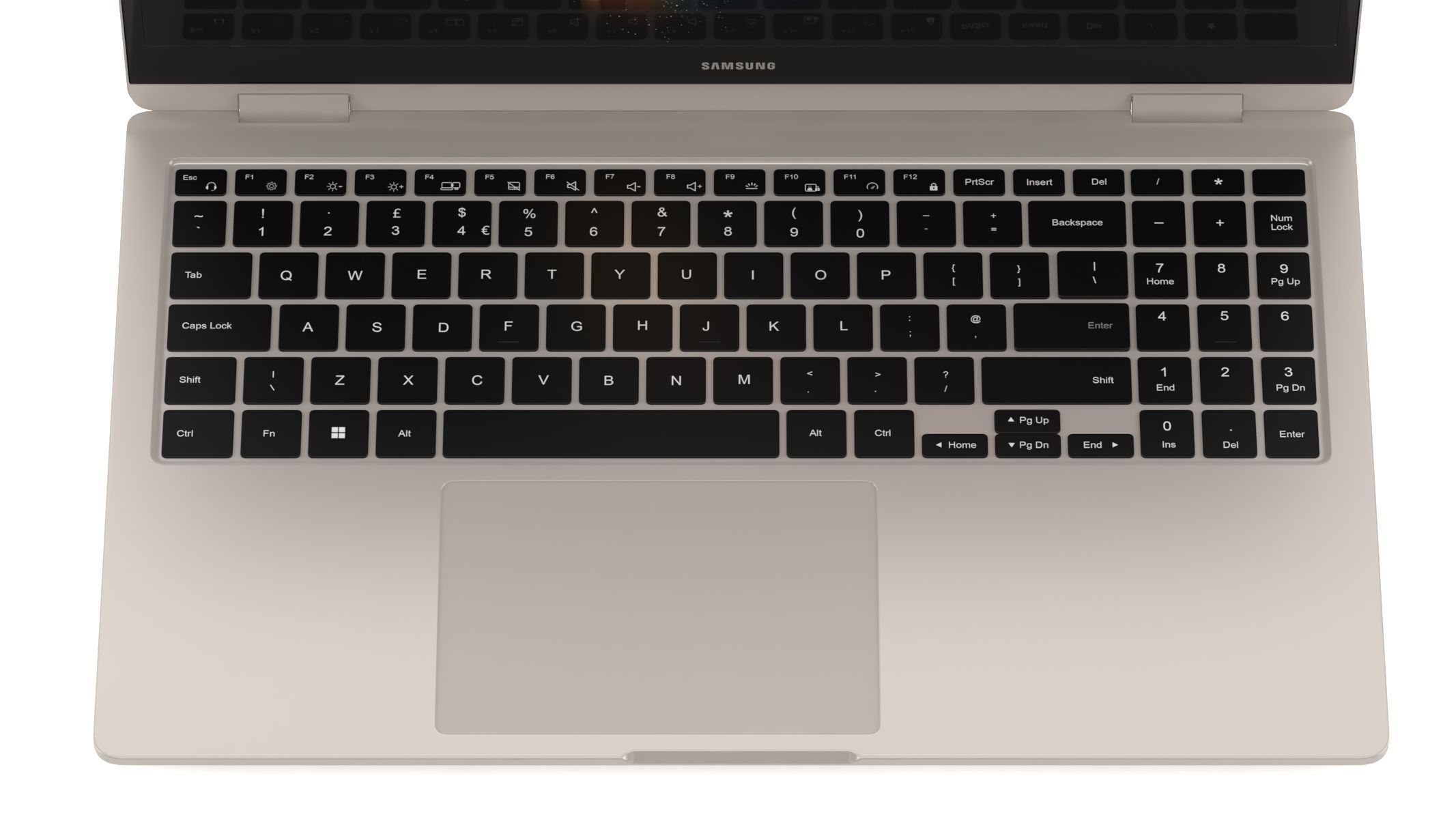 Samsung Galaxy Book 3 360 Beige 3D model_17