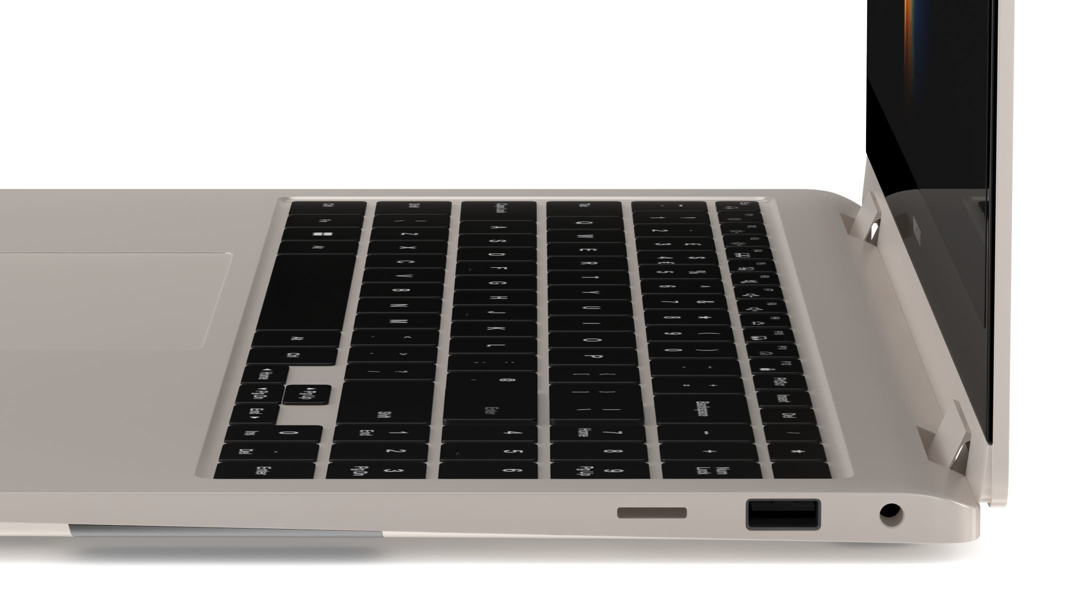 Samsung Galaxy Book 3 360 Beige 3D model_15
