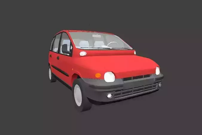 Late 90s minivan 3D model