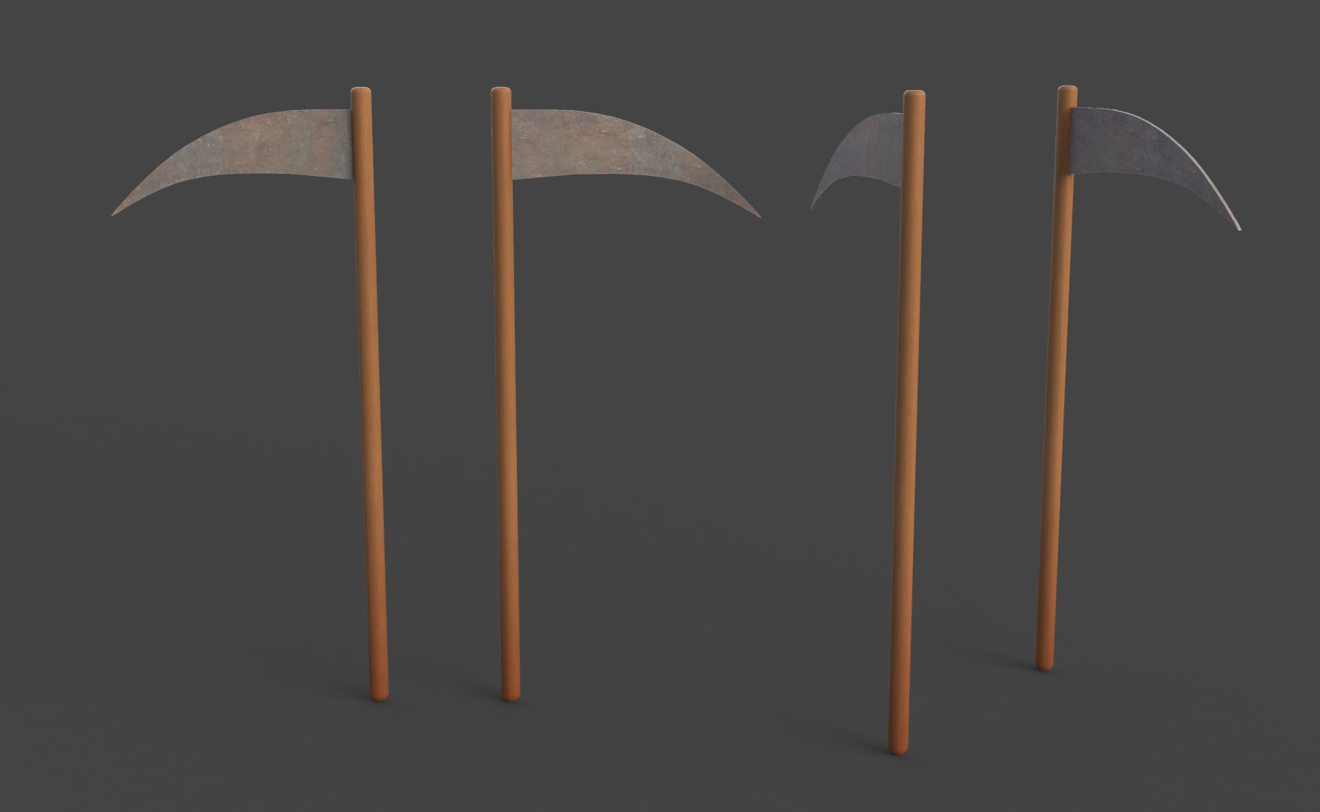Prop105 Sickle Free low-poly 3D model_3