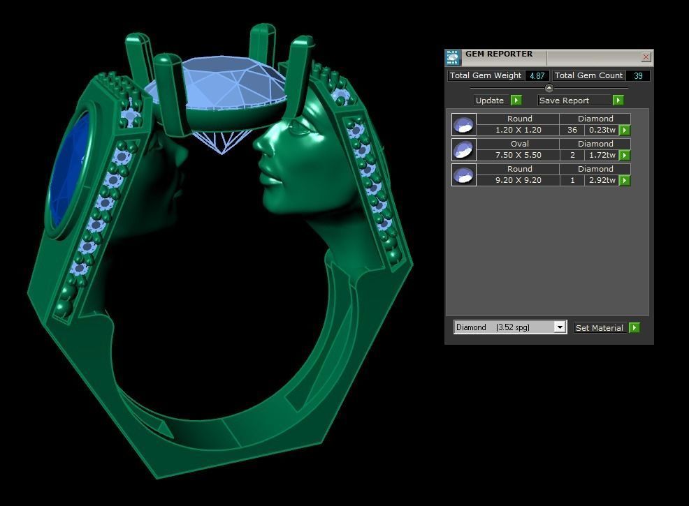 face ring 3D print model_15