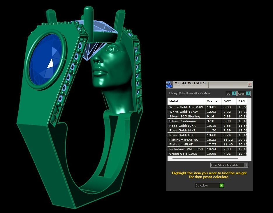 face ring 3D print model_14