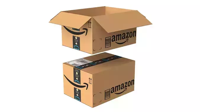 Amazon Box 2G PBR 04 Low-poly 3D model