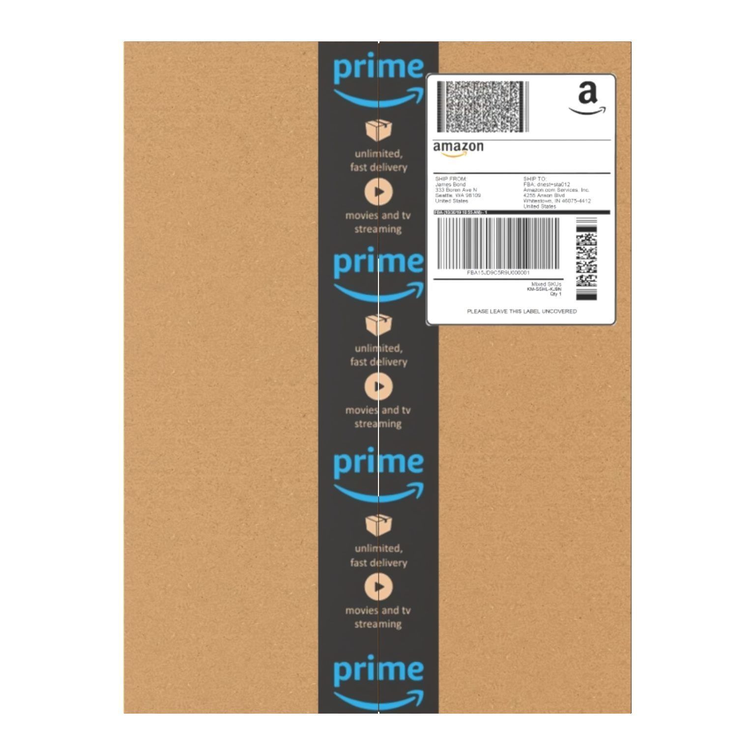 Amazon Box 2G PBR 04 Low-poly 3D model_9