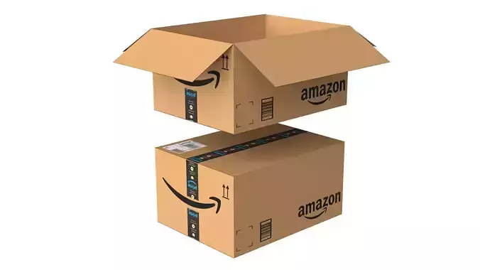 Amazon Box 2E PBR 06 Low-poly 3D model