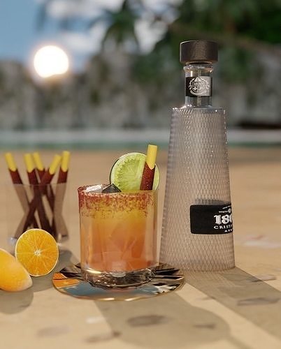 1800 Taste Tiendita Margarita 3D model