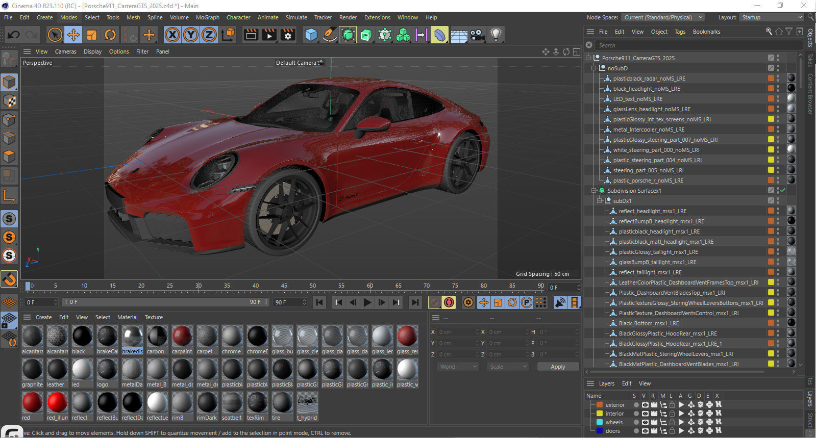 Porsche 911 Carrera GTS 2025 3D model_41