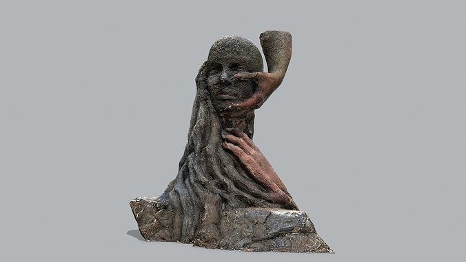 Hands of the devil Low-poly 3D model