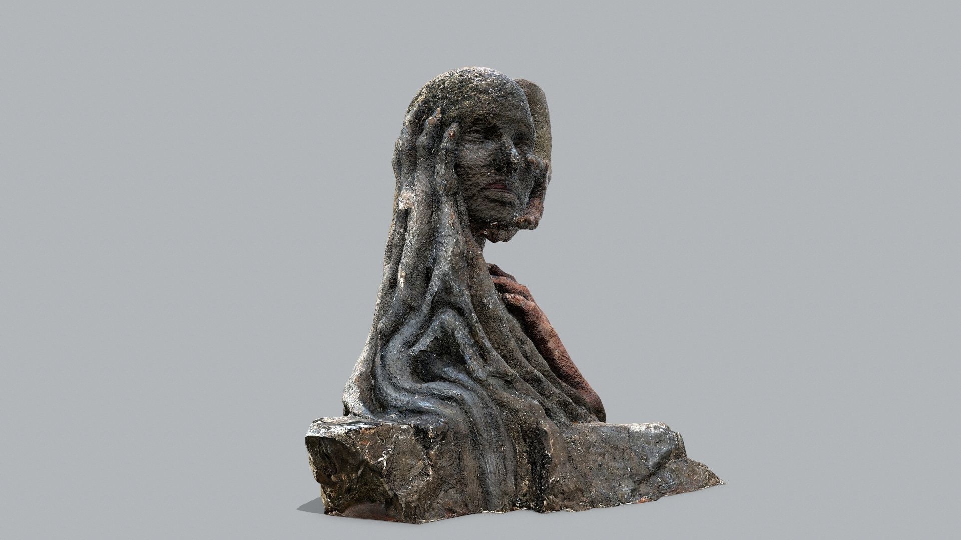 Hands of the devil Low-poly 3D model_1