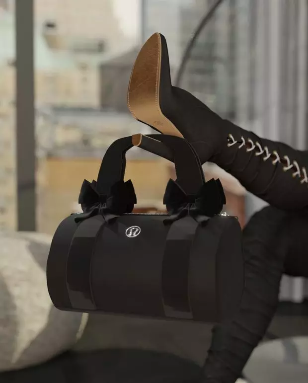 Nylon Mini Barrel Bag 3D model