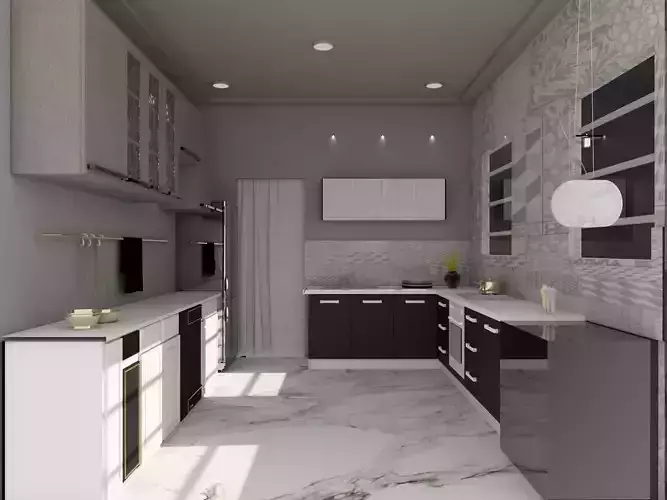 luxury home kitchen 3D model