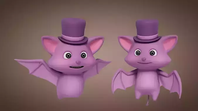 Rigged Cartoon Bat