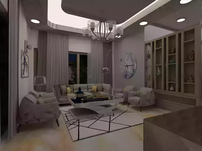 luxury drawing room or hall