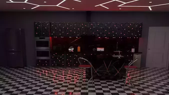 Kitchen the red firefly