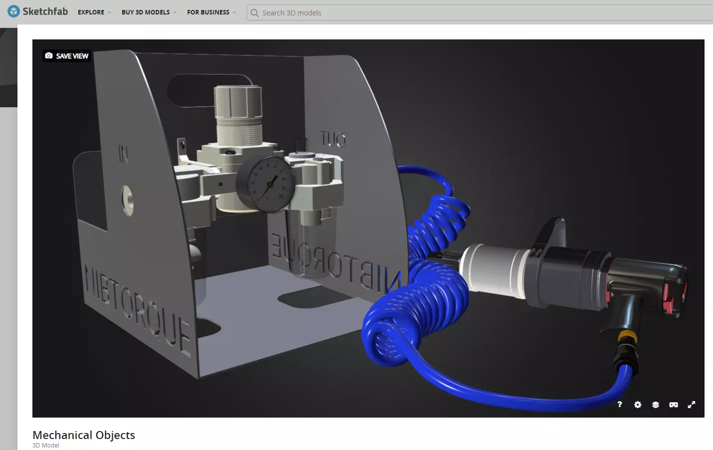 Mechanical Objects 3D model_0