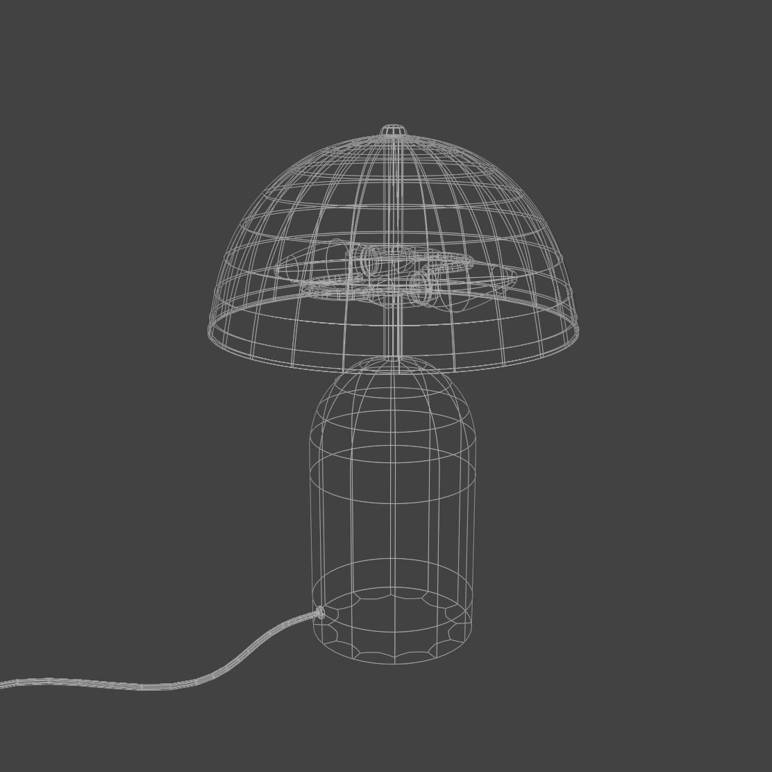 Bedside lamp 3D model_4