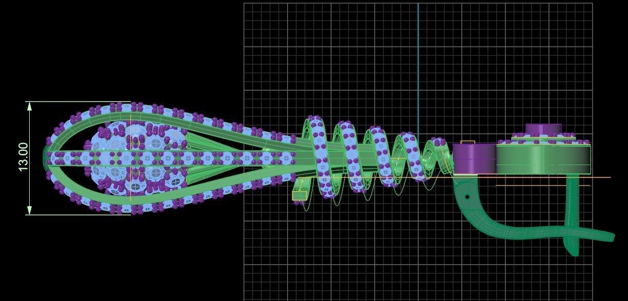 Earrings pear drop 3 3D print model_9