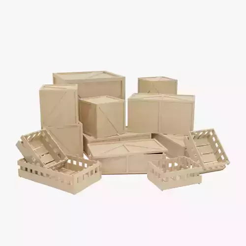 Stylized Boxes and Crates Collection